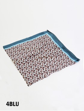 "B" Print Square Scarf